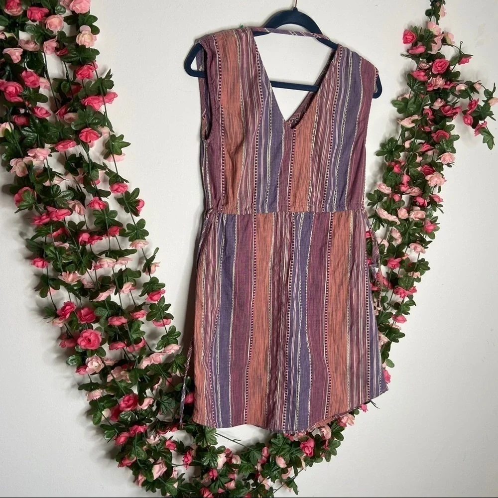Universal Thread Orange Purple Tunic Sleeveless Blouse Boho Eccentric XS - Picture 7 of 8